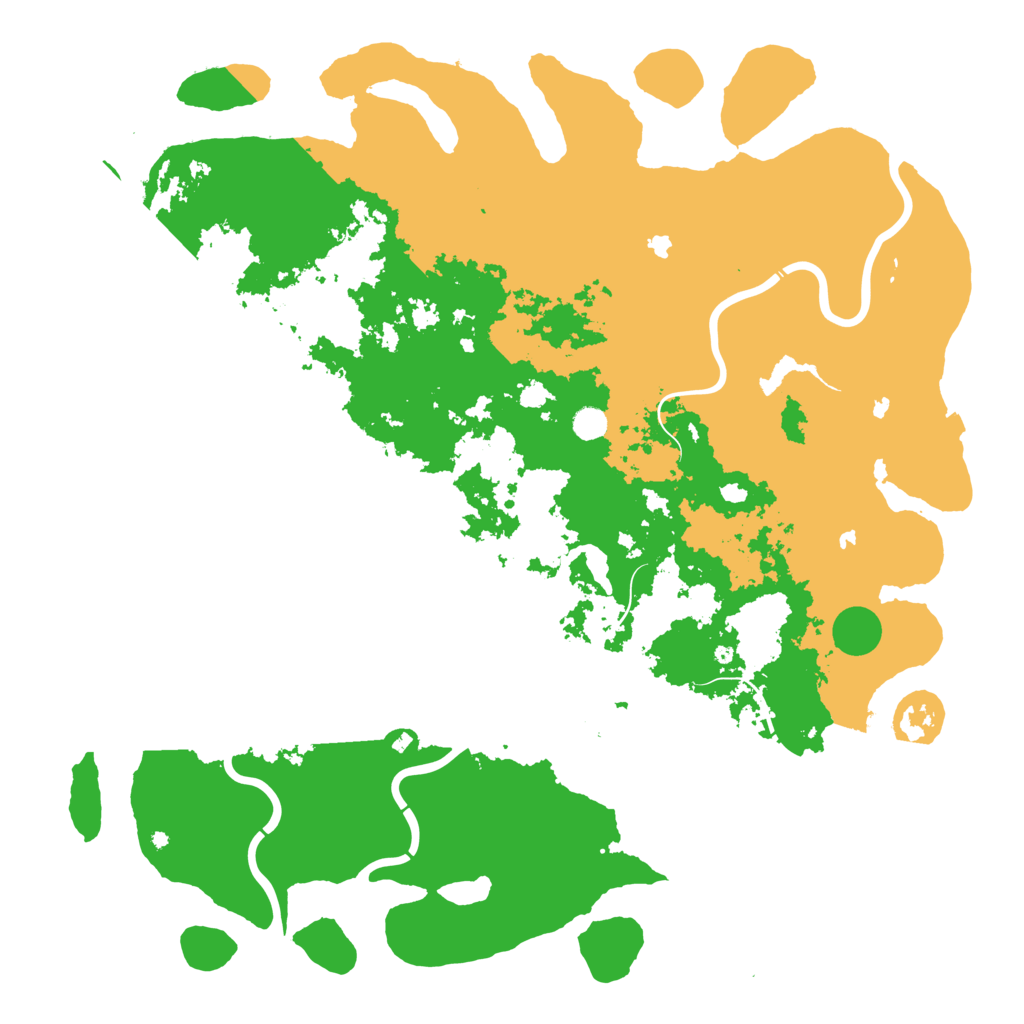 Biome Rust Map: Procedural Map, Size: 5500, Seed: 581230