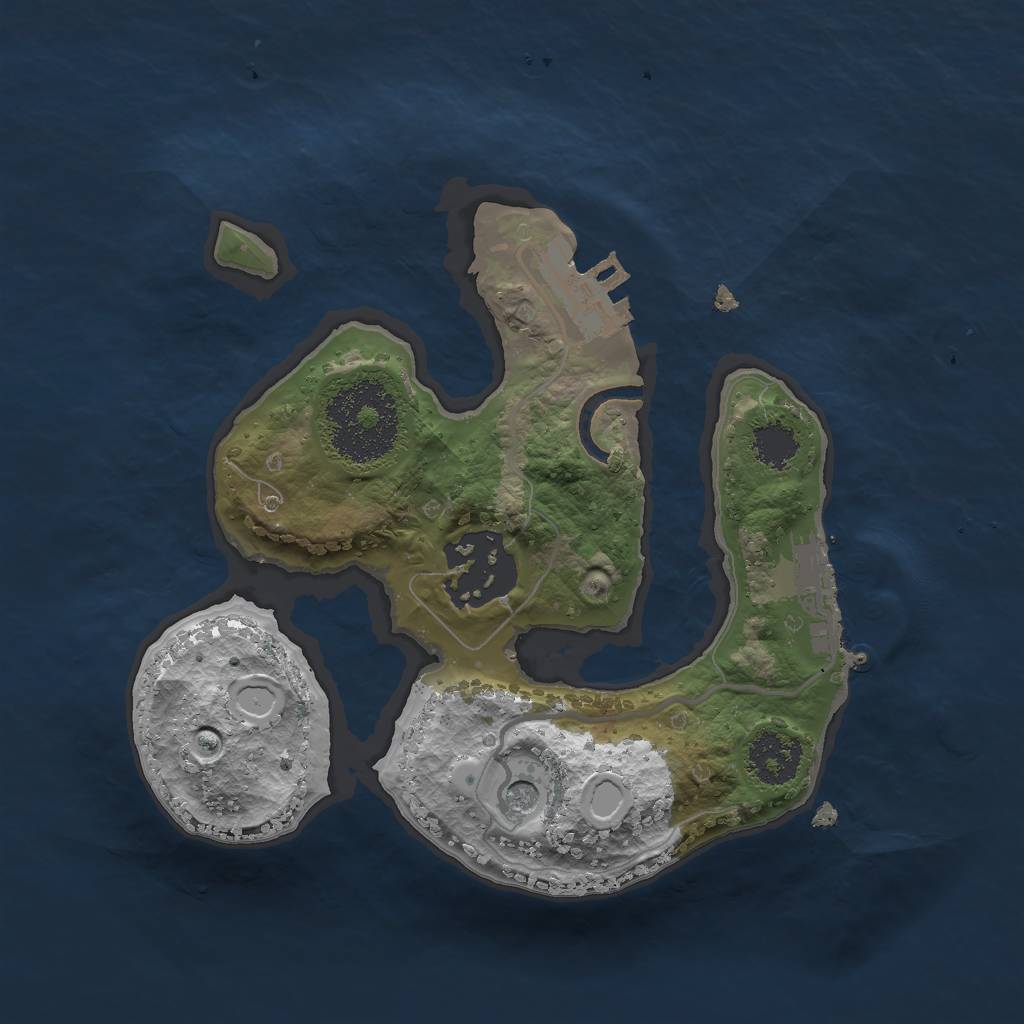 Rust Map: Procedural Map, Size: 2000, Seed: 36378, 11 Monuments