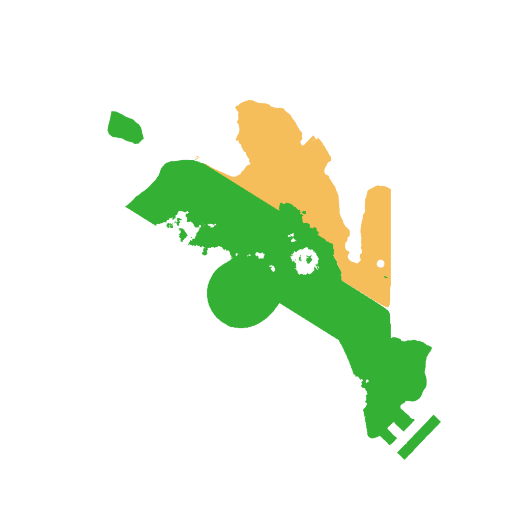 Biome Rust Map: Procedural Map, Size: 2000, Seed: 36378