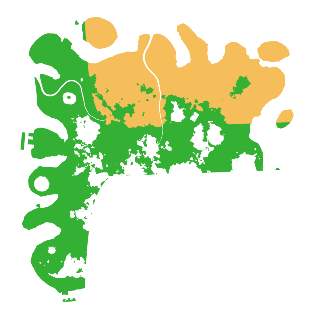 Biome Rust Map: Procedural Map, Size: 3700, Seed: 1526242407