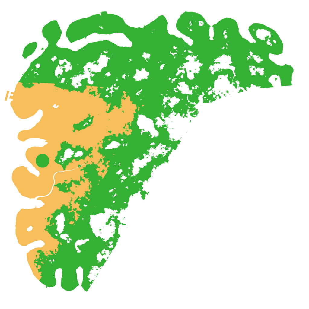Biome Rust Map: Procedural Map, Size: 6000, Seed: 71610244