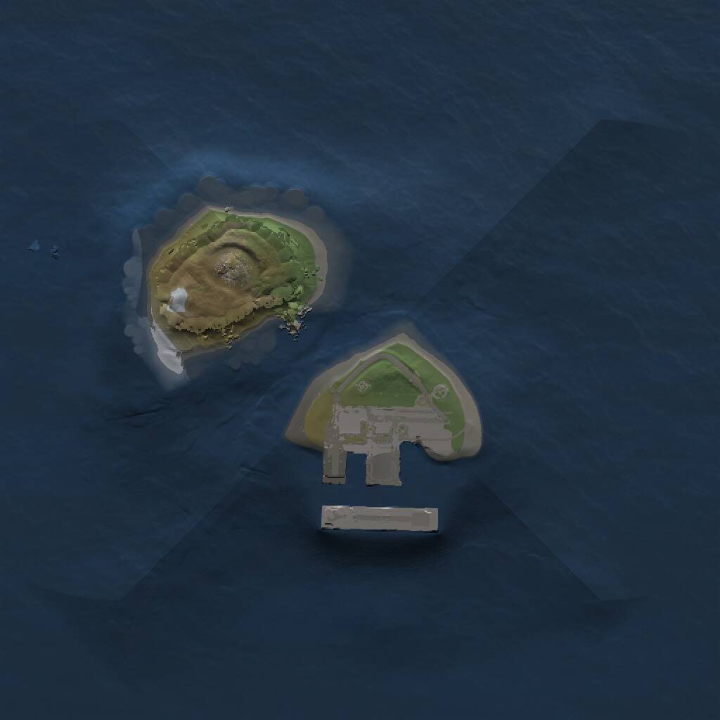 Rust Map: Procedural Map, Size: 1250, Seed: 6452436, 2 Monuments