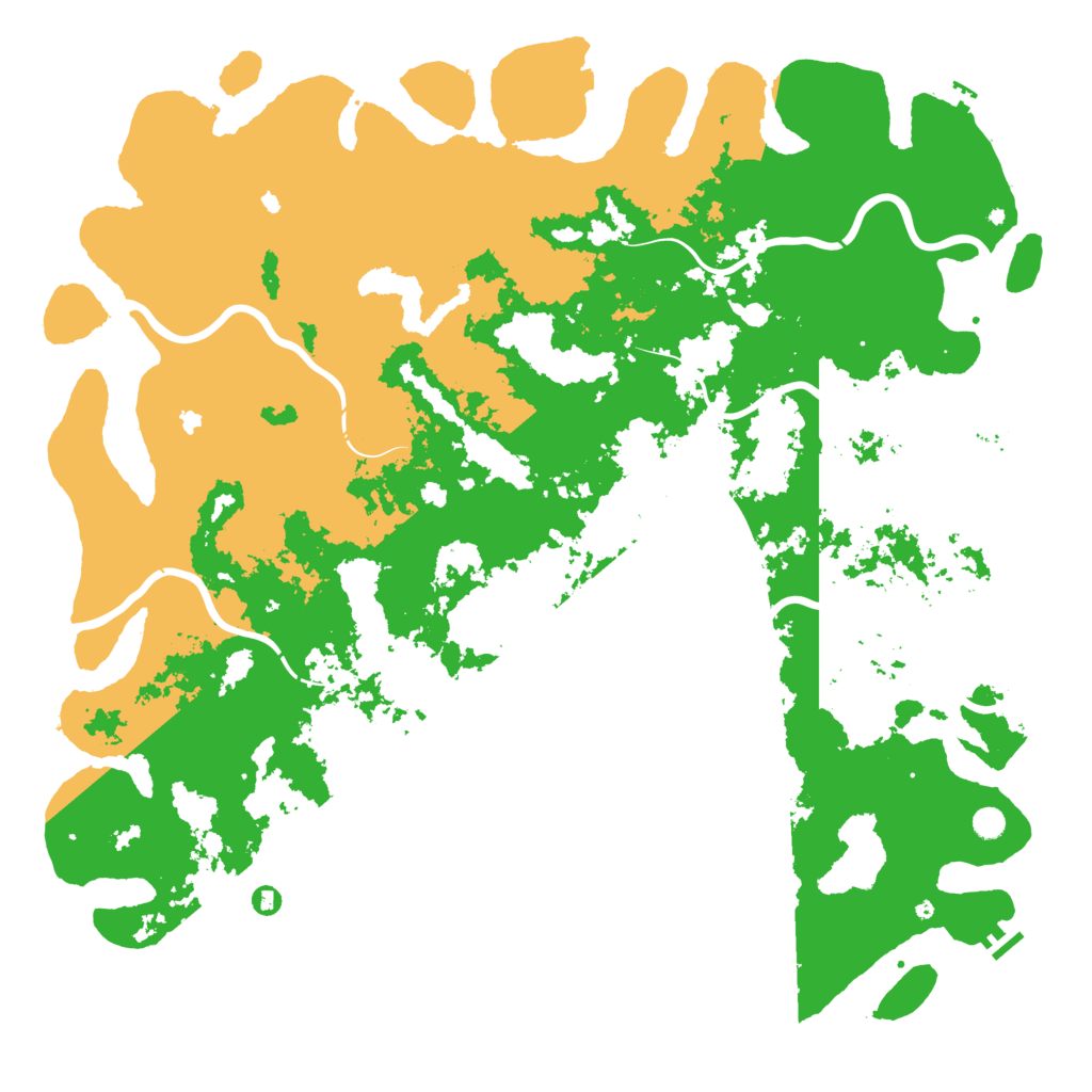Biome Rust Map: Procedural Map, Size: 6000, Seed: 85242584