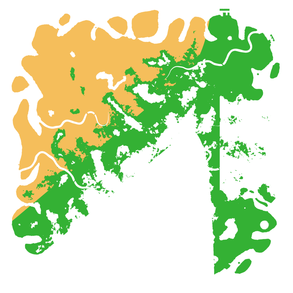 Biome Rust Map: Procedural Map, Size: 6000, Seed: 85242584