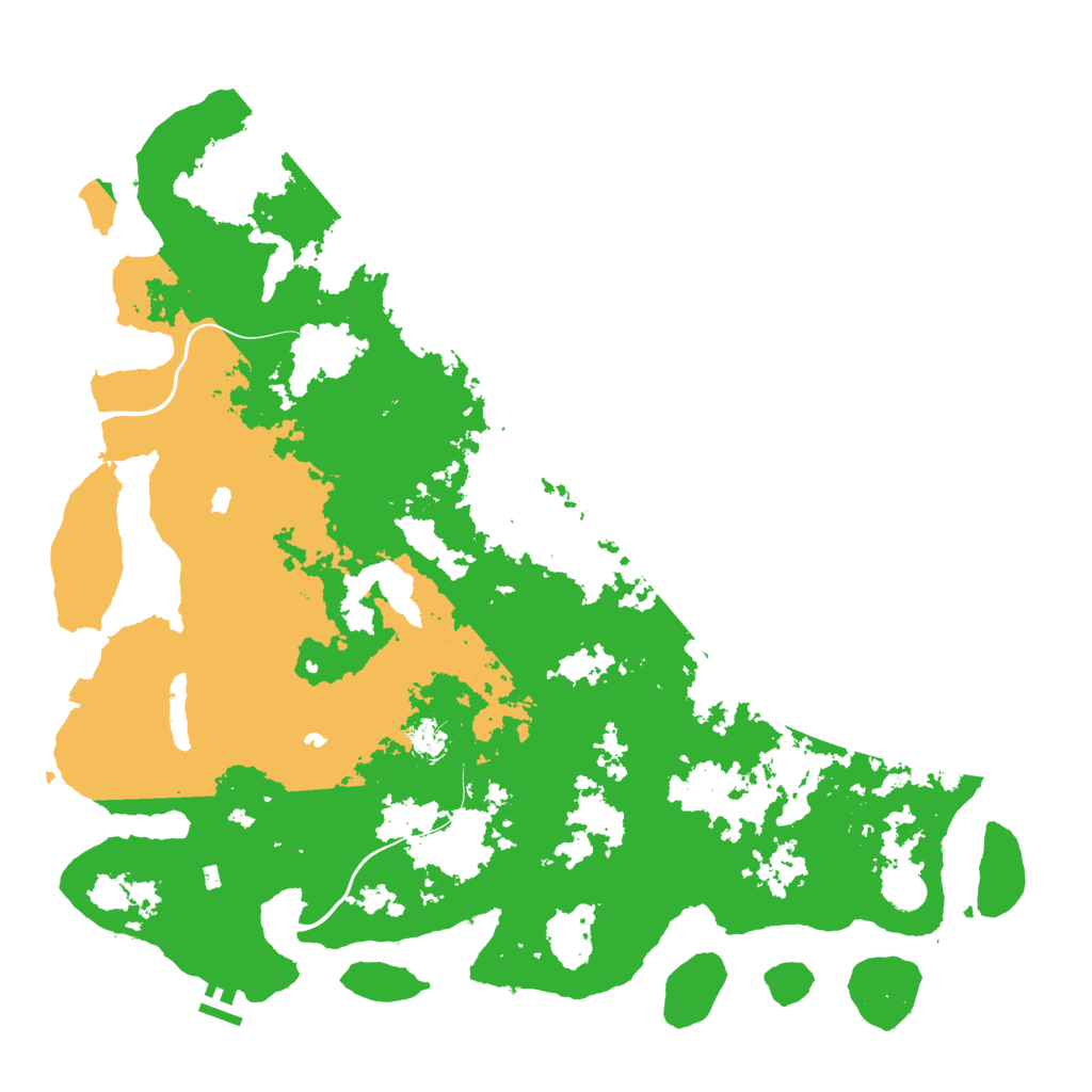 Biome Rust Map: Procedural Map, Size: 4992, Seed: 1234567890