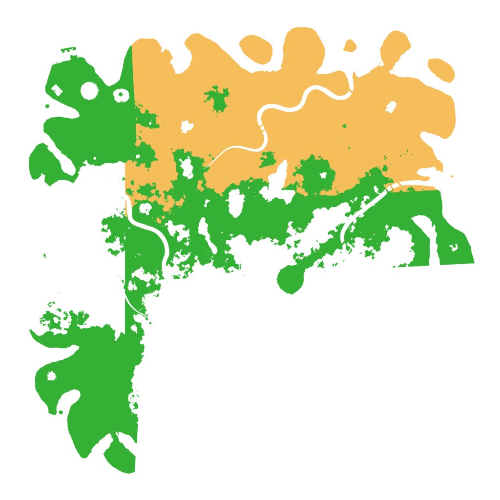Biome Rust Map: Procedural Map, Size: 4992, Seed: 987654321