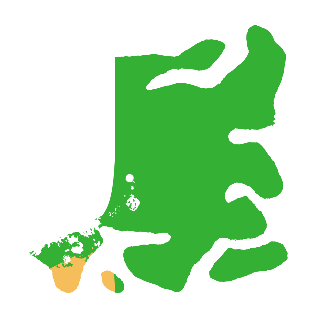 Biome Rust Map: Barren, Size: 3500, Seed: 527104177