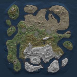 Thumbnail Rust Map: Procedural Map, Size: 4000, Seed: 404038, 22 Monuments