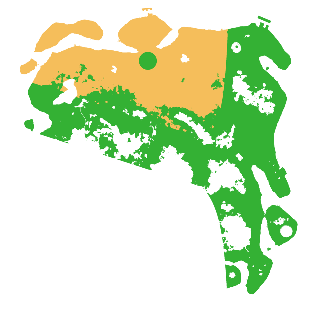 Biome Rust Map: Procedural Map, Size: 4600, Seed: 7