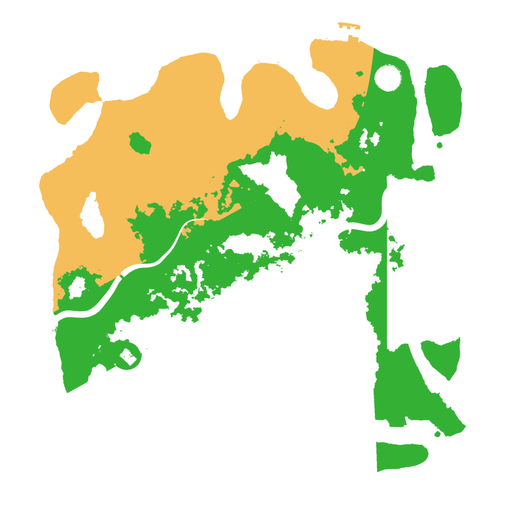 Biome Rust Map: Procedural Map, Size: 3500, Seed: 8316