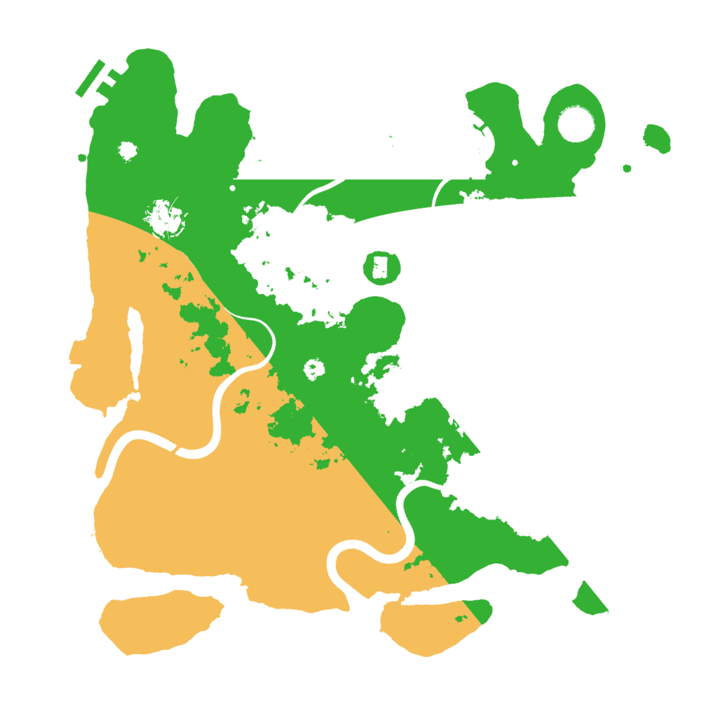 Biome Rust Map: Procedural Map, Size: 3500, Seed: 79660312