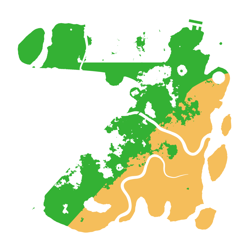 Biome Rust Map: Procedural Map, Size: 3700, Seed: 1985368137