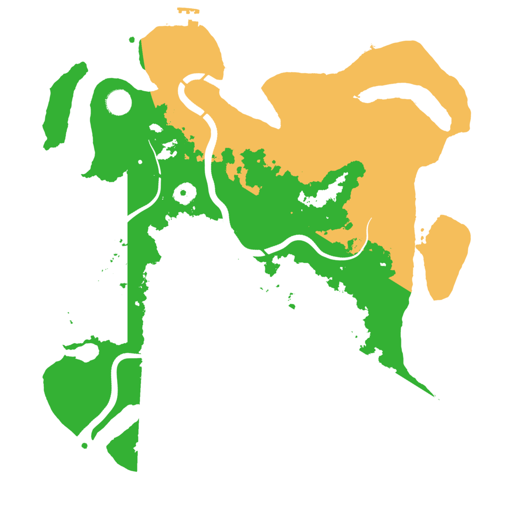 Biome Rust Map: Procedural Map, Size: 3500, Seed: 84267