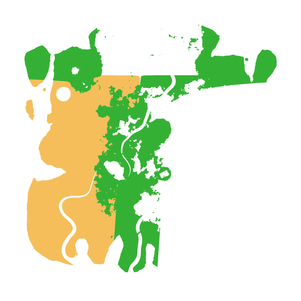 Biome Rust Map: Procedural Map, Size: 3700, Seed: 876208800