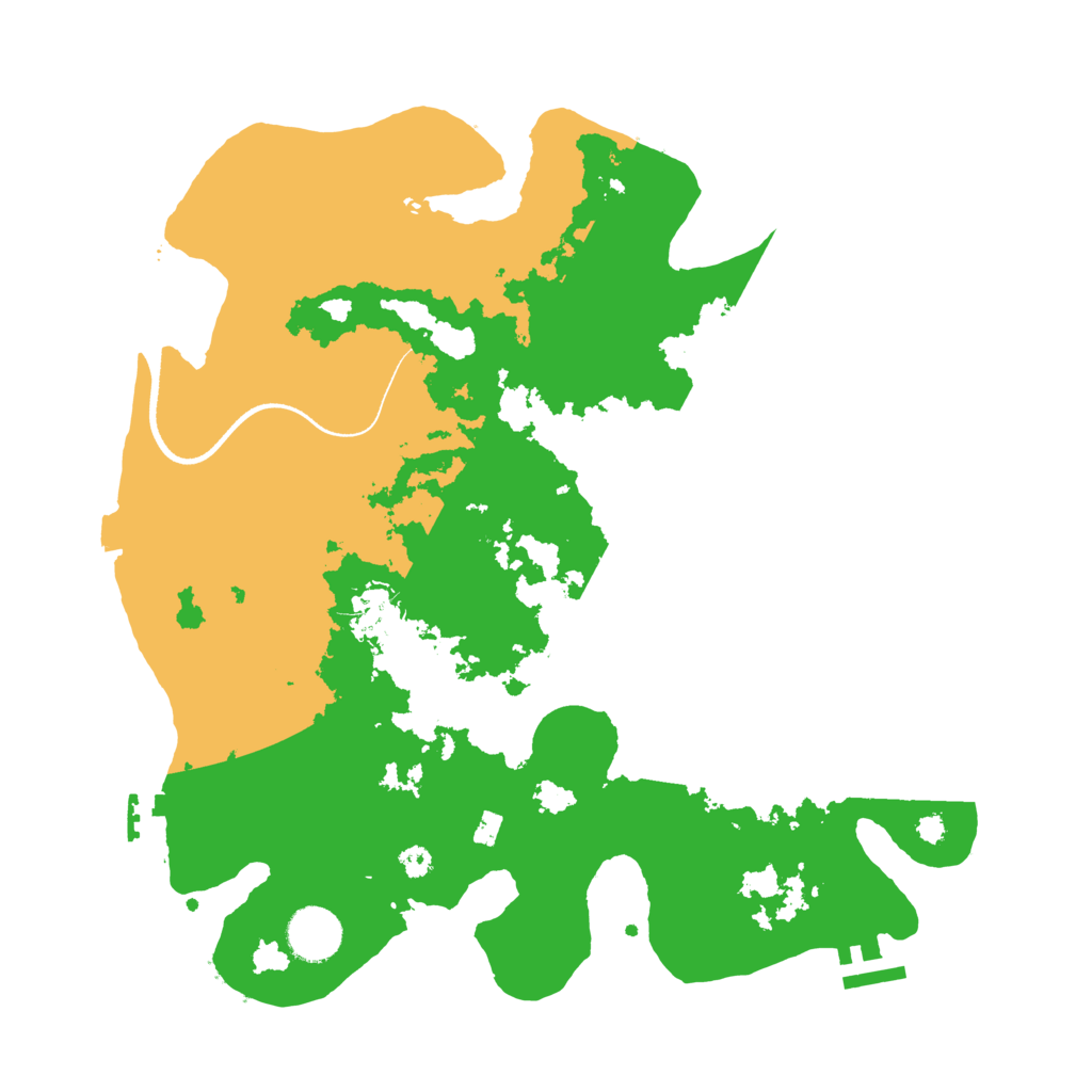 Biome Rust Map: Procedural Map, Size: 3500, Seed: 69690669