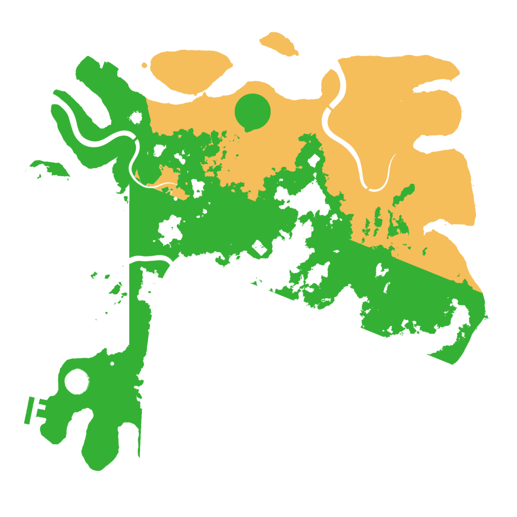 Biome Rust Map: Procedural Map, Size: 3800, Seed: 241514582