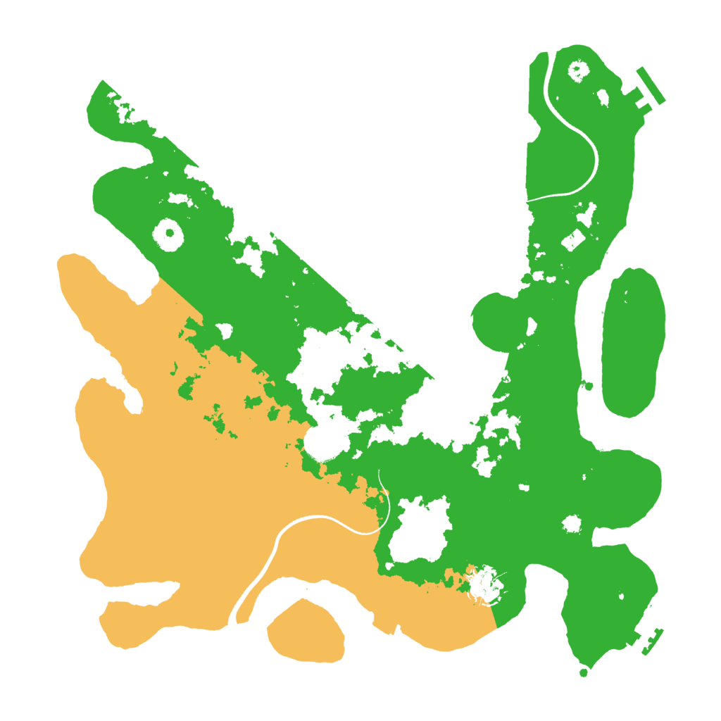 Biome Rust Map: Procedural Map, Size: 3500, Seed: 1857640990