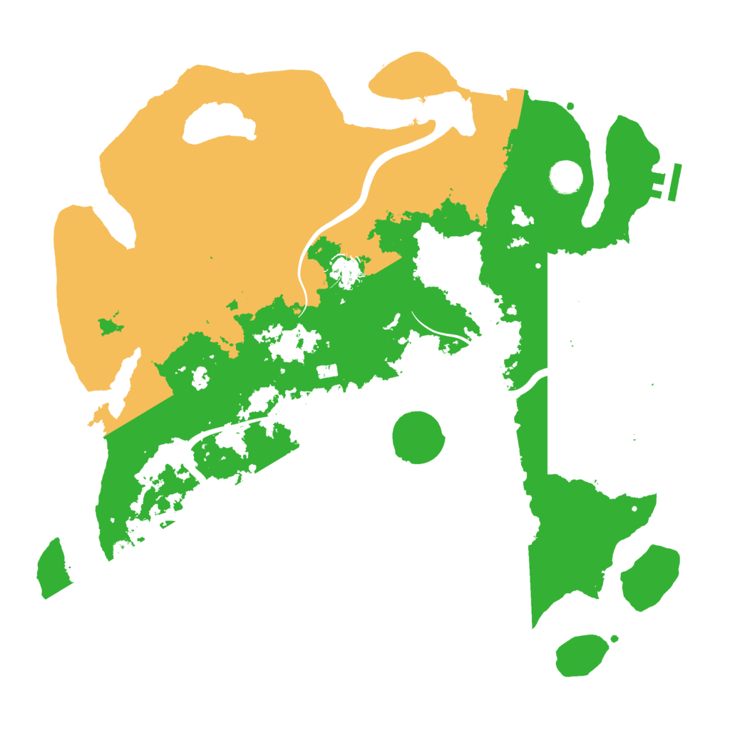 Biome Rust Map: Procedural Map, Size: 3900, Seed: 21871109