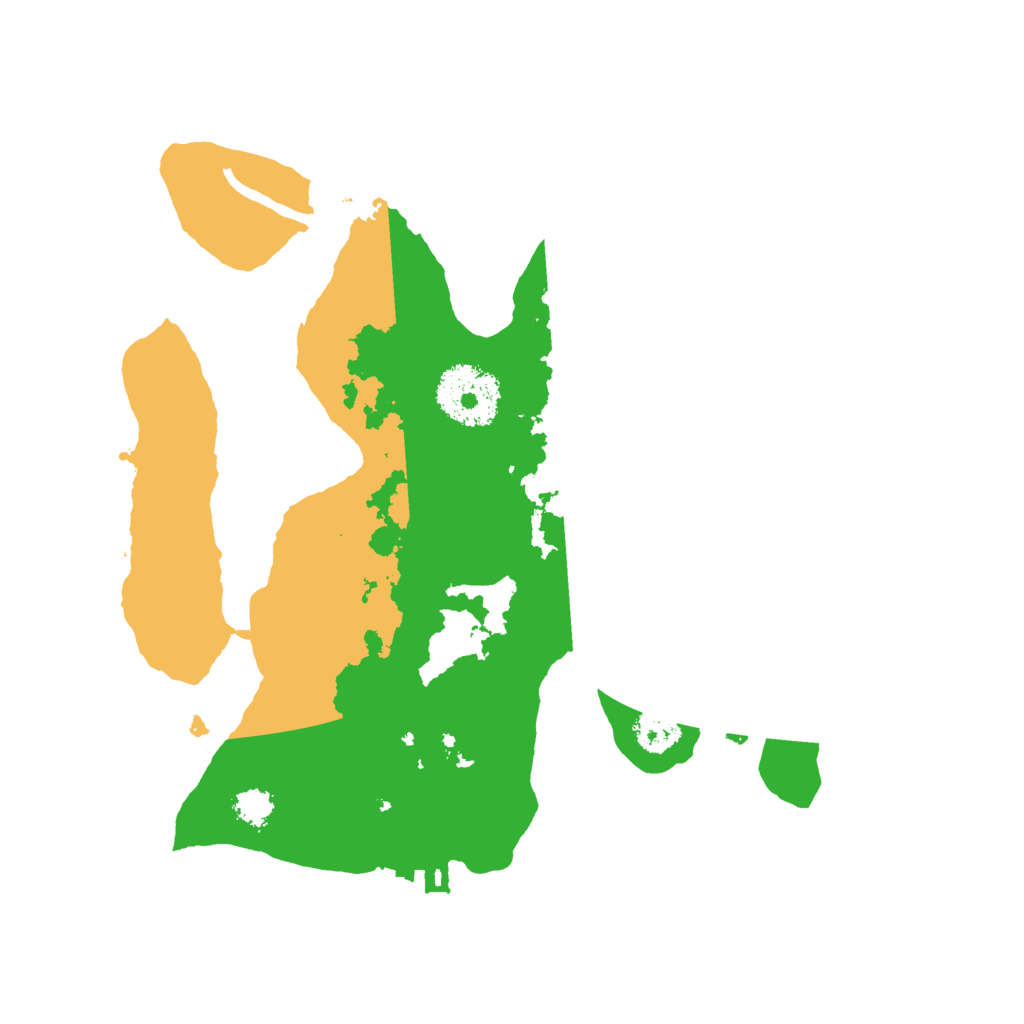 Biome Rust Map: Procedural Map, Size: 2500, Seed: 8157