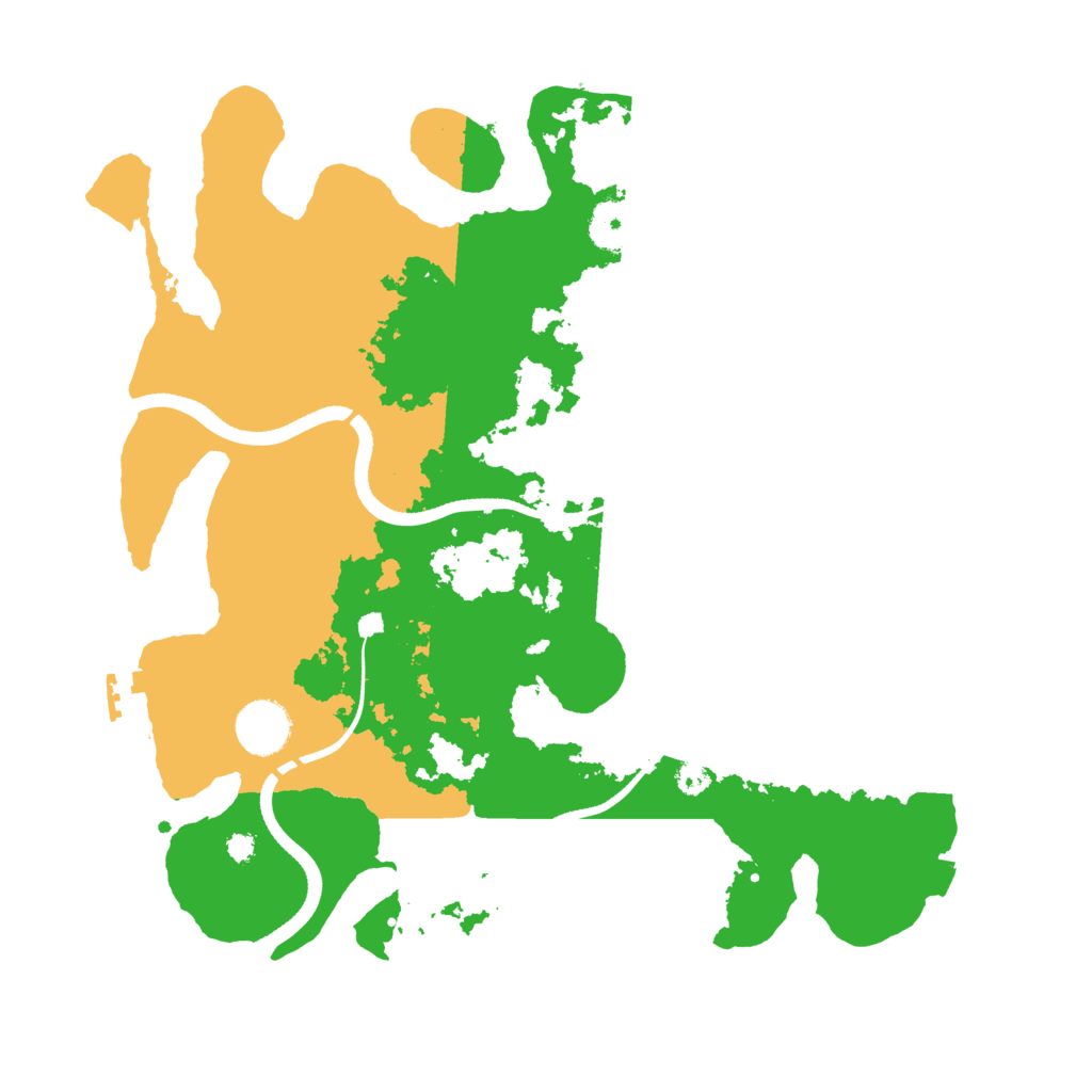 Biome Rust Map: Procedural Map, Size: 3500, Seed: 33534836