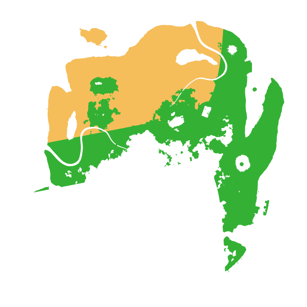 Biome Rust Map: Procedural Map, Size: 3000, Seed: 2423422