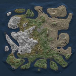 Thumbnail Rust Map: Procedural Map, Size: 4250, Seed: 384088172, 22 Monuments