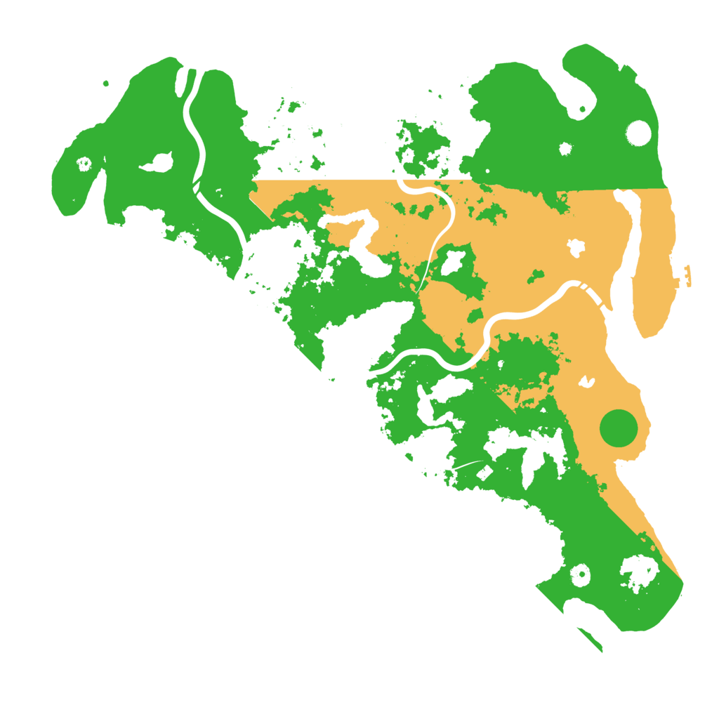 Biome Rust Map: Procedural Map, Size: 5000, Seed: 151316147