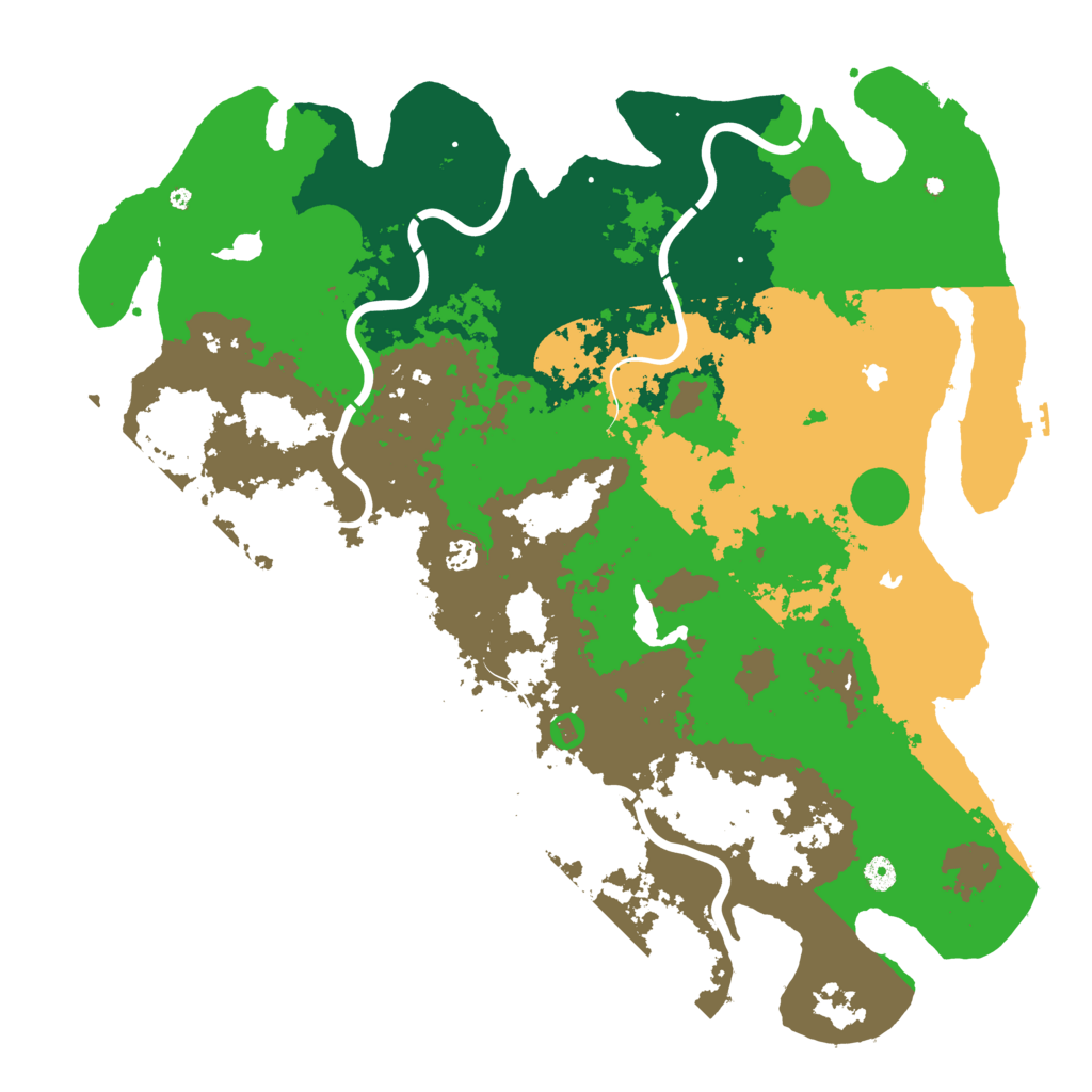 Biome Rust Map: Procedural Map, Size: 5000, Seed: 151316147