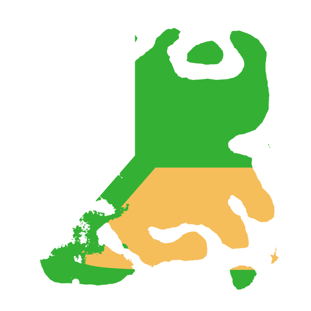 Biome Rust Map: Barren, Size: 3700, Seed: 385790746