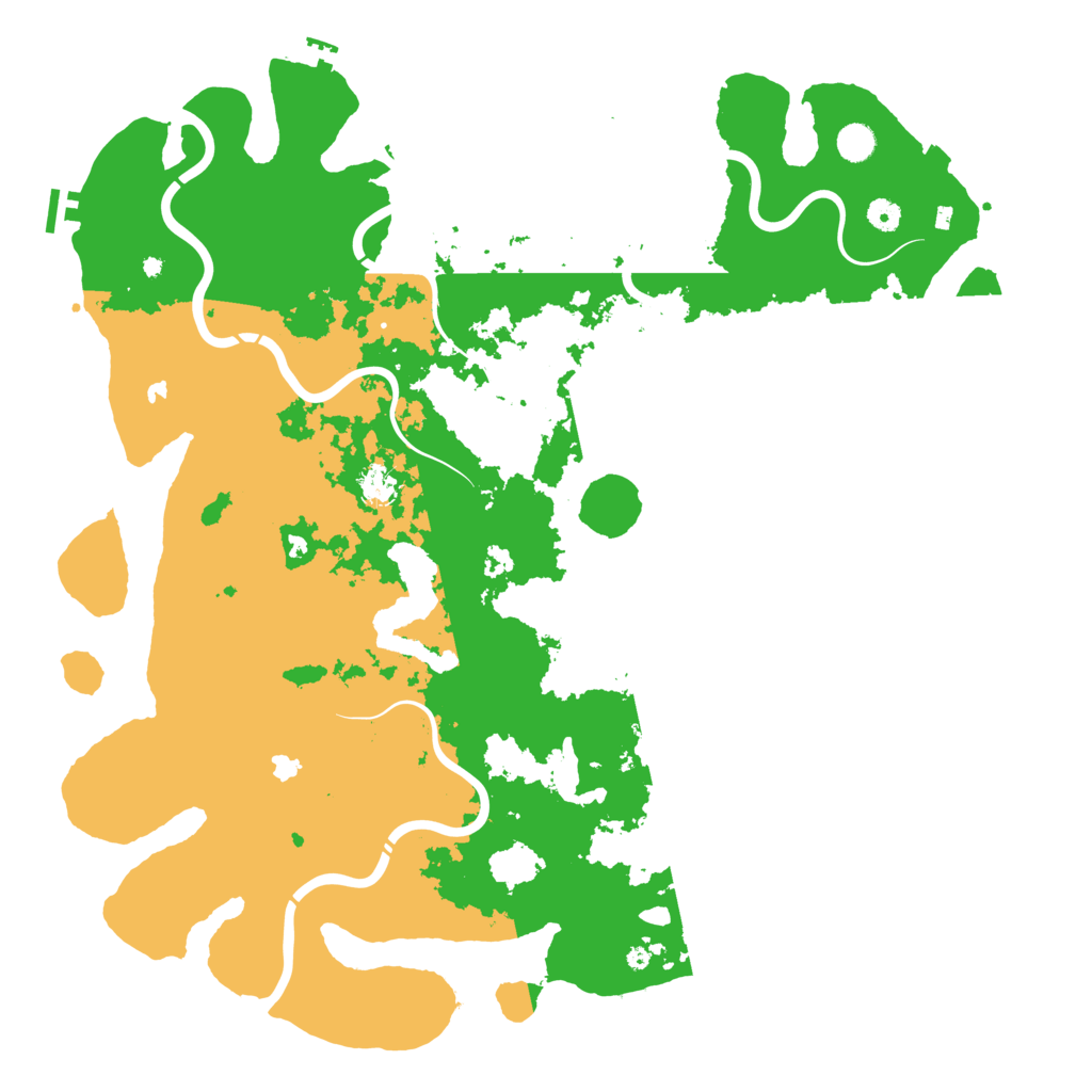Biome Rust Map: Procedural Map, Size: 4995, Seed: 1234512345