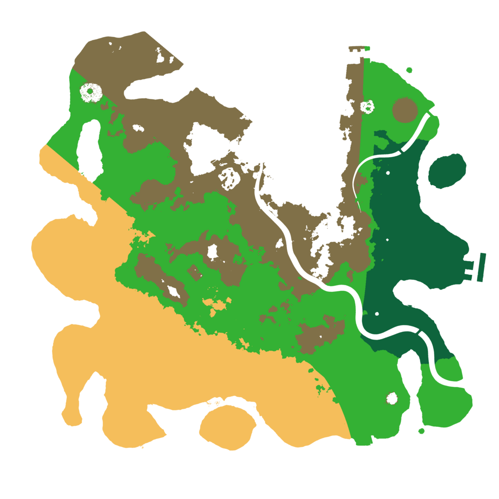 Biome Rust Map: Procedural Map, Size: 3500, Seed: 1026072655