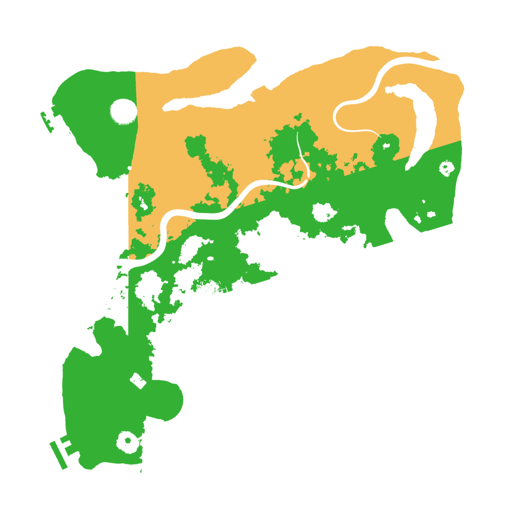 Biome Rust Map: Procedural Map, Size: 3500, Seed: 1832855729