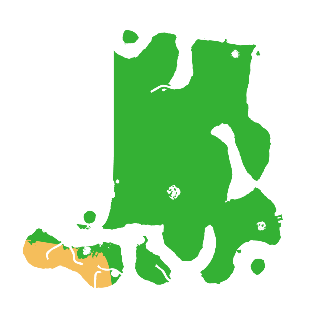 Biome Rust Map: Procedural Map, Size: 3500, Seed: 100004594