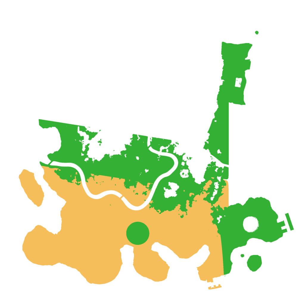 Biome Rust Map: Procedural Map, Size: 3500, Seed: 100004594