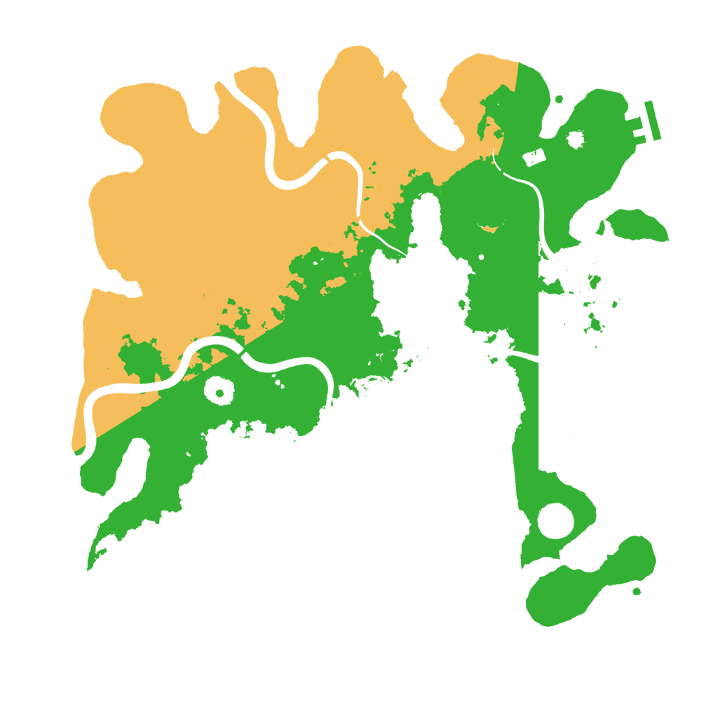 Biome Rust Map: Procedural Map, Size: 3650, Seed: 972595056