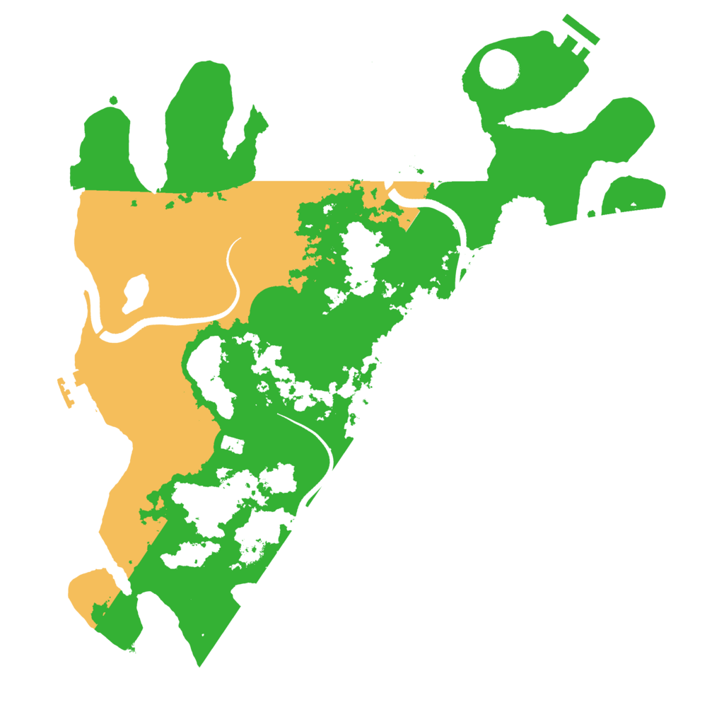 Biome Rust Map: Procedural Map, Size: 3500, Seed: 1745783433