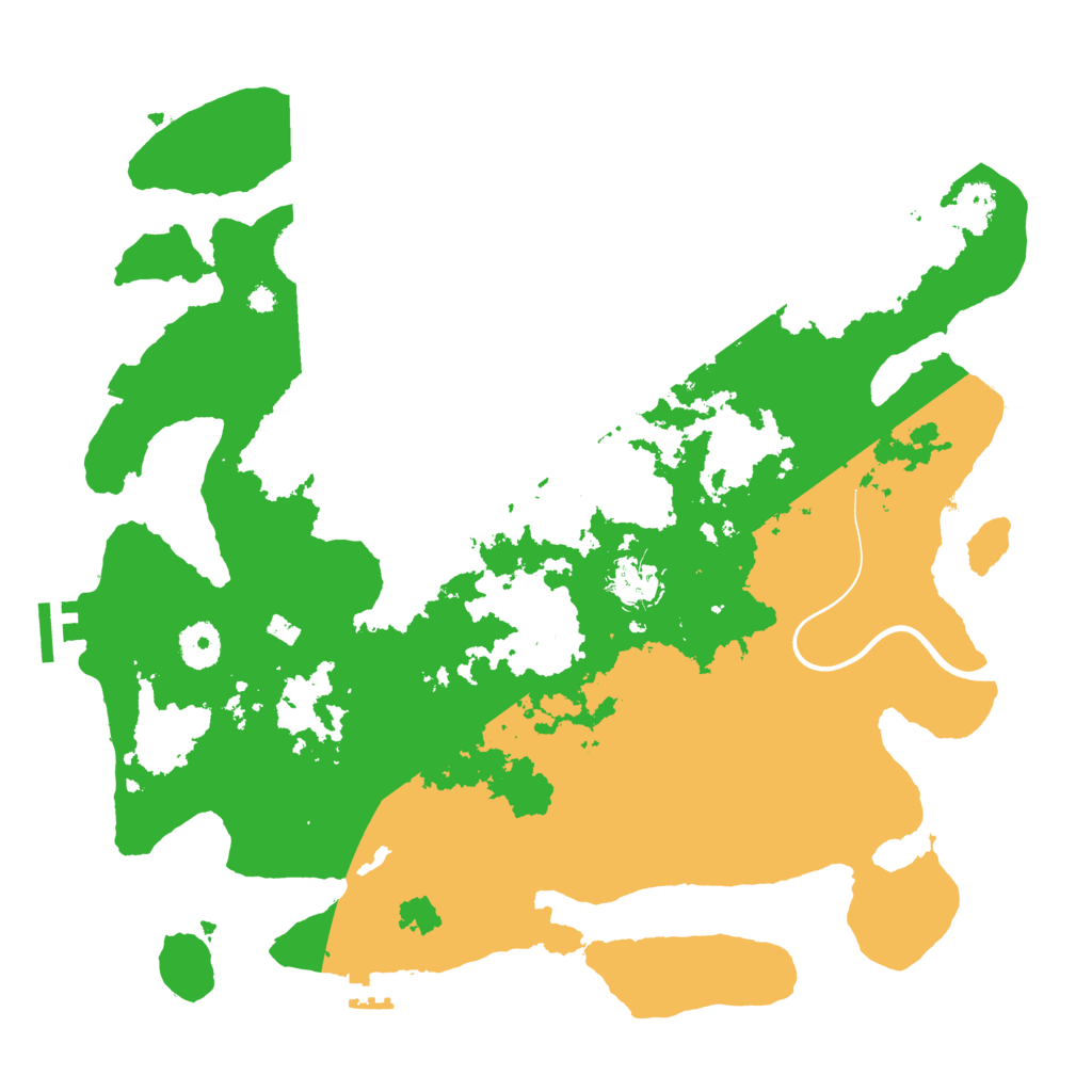 Biome Rust Map: Procedural Map, Size: 3700, Seed: 4787951