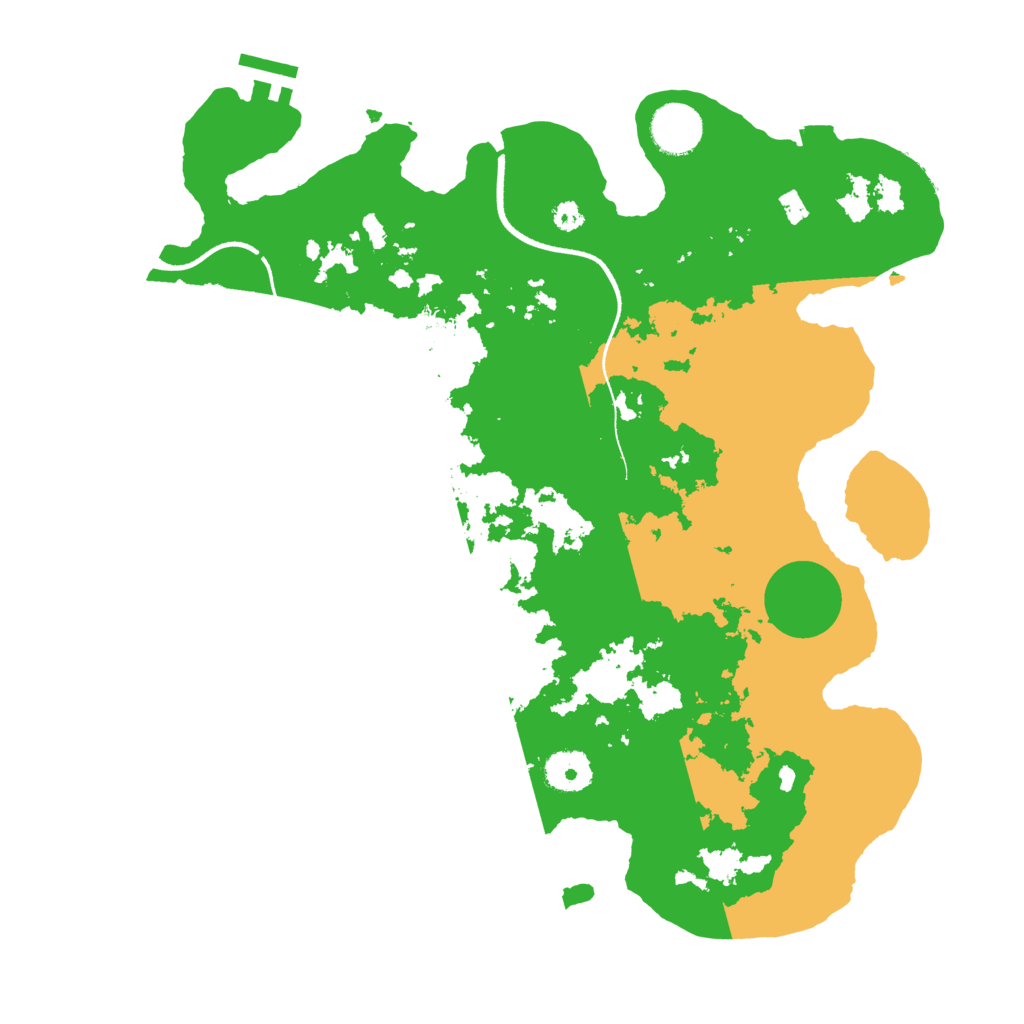 Biome Rust Map: Procedural Map, Size: 3500, Seed: 958846386