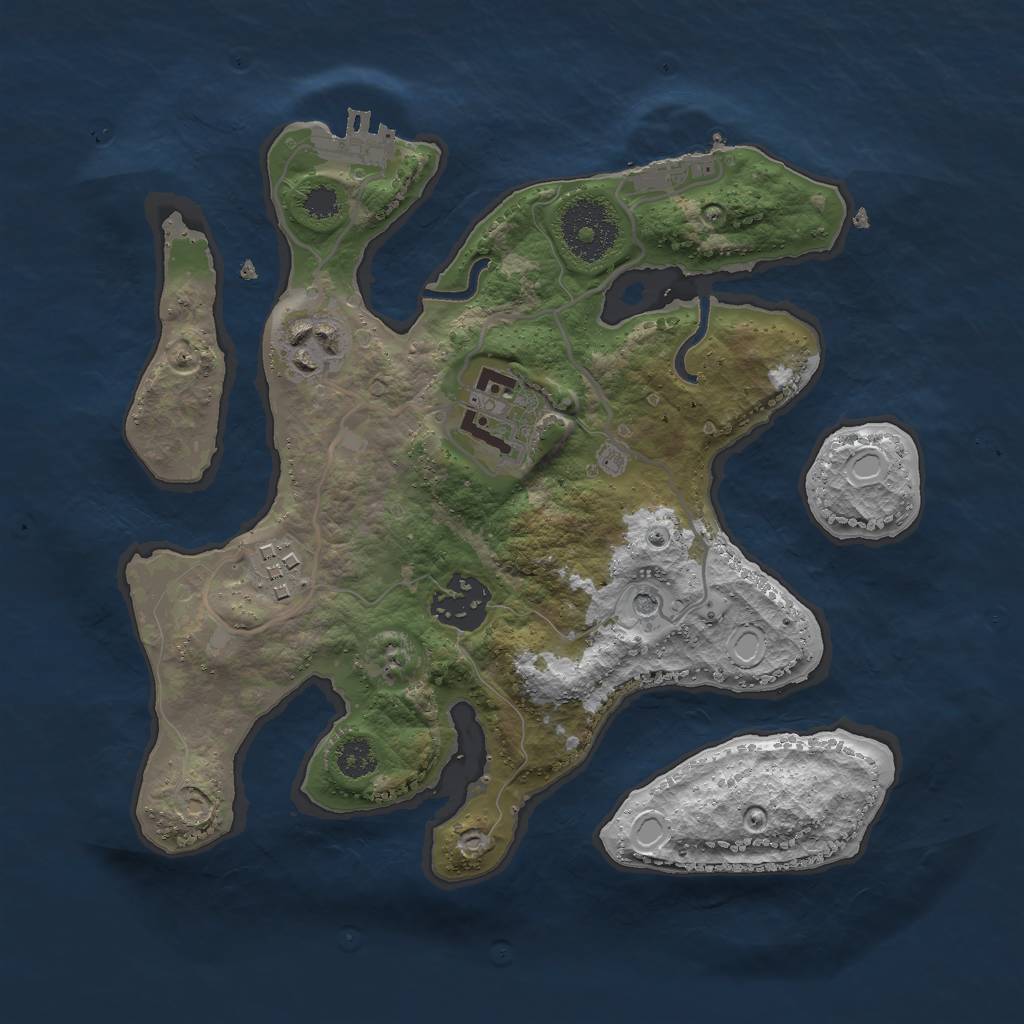 Rust Map: Procedural Map, Size: 2700, Seed: 20000, 15 Monuments