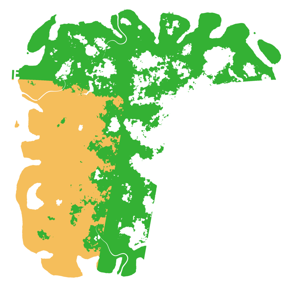 Biome Rust Map: Procedural Map, Size: 6000, Seed: 5267