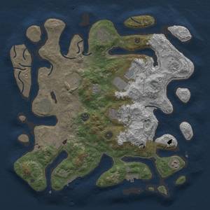 Thumbnail Rust Map: Procedural Map, Size: 4000, Seed: 4586, 21 Monuments