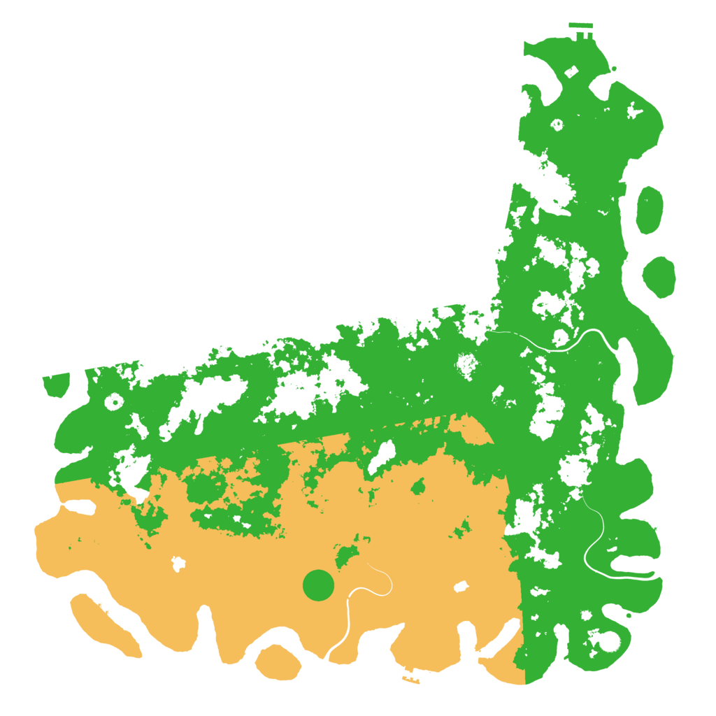 Biome Rust Map: Procedural Map, Size: 6000, Seed: 966722338