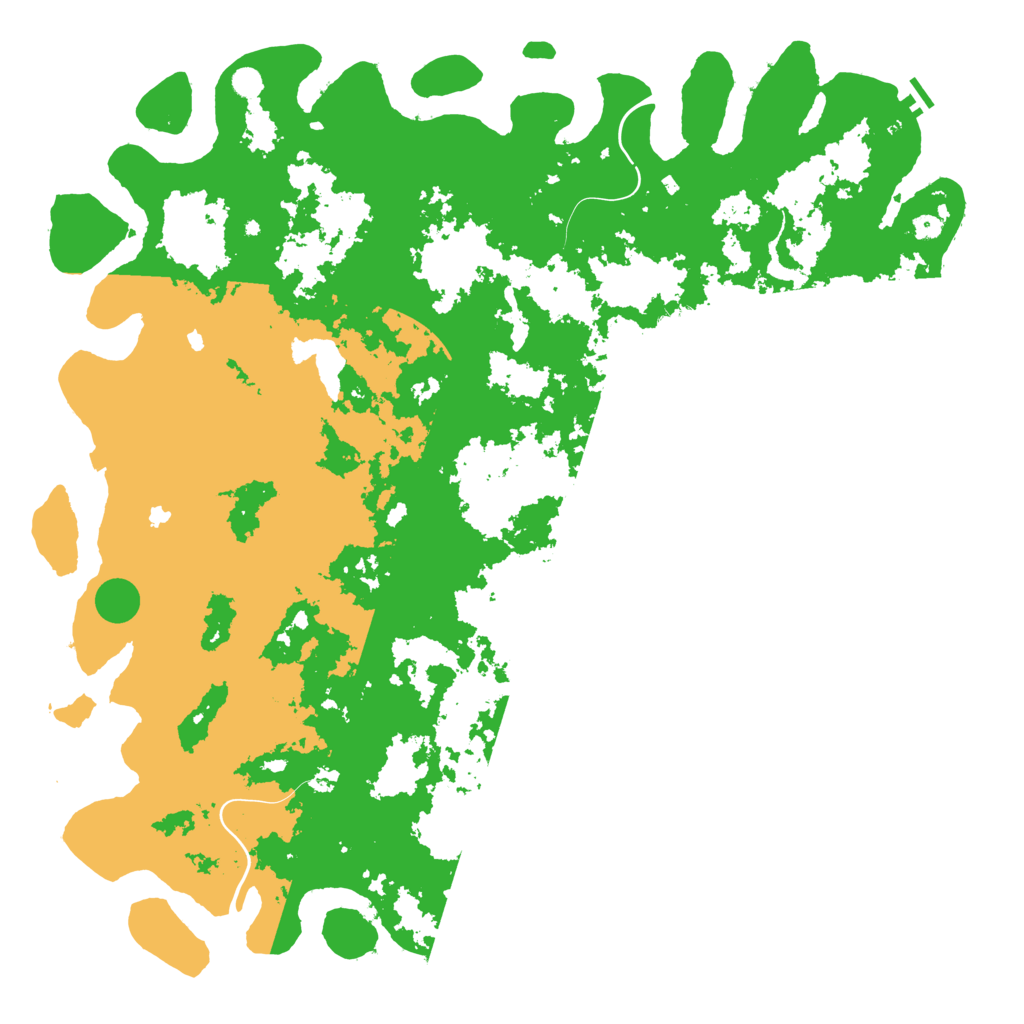 Biome Rust Map: Procedural Map, Size: 6000, Seed: 83278221