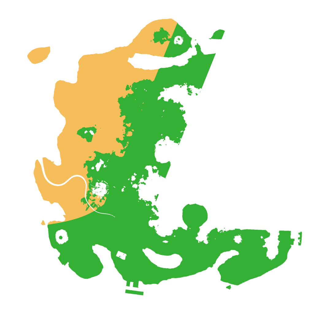 Biome Rust Map: Procedural Map, Size: 3500, Seed: 432353