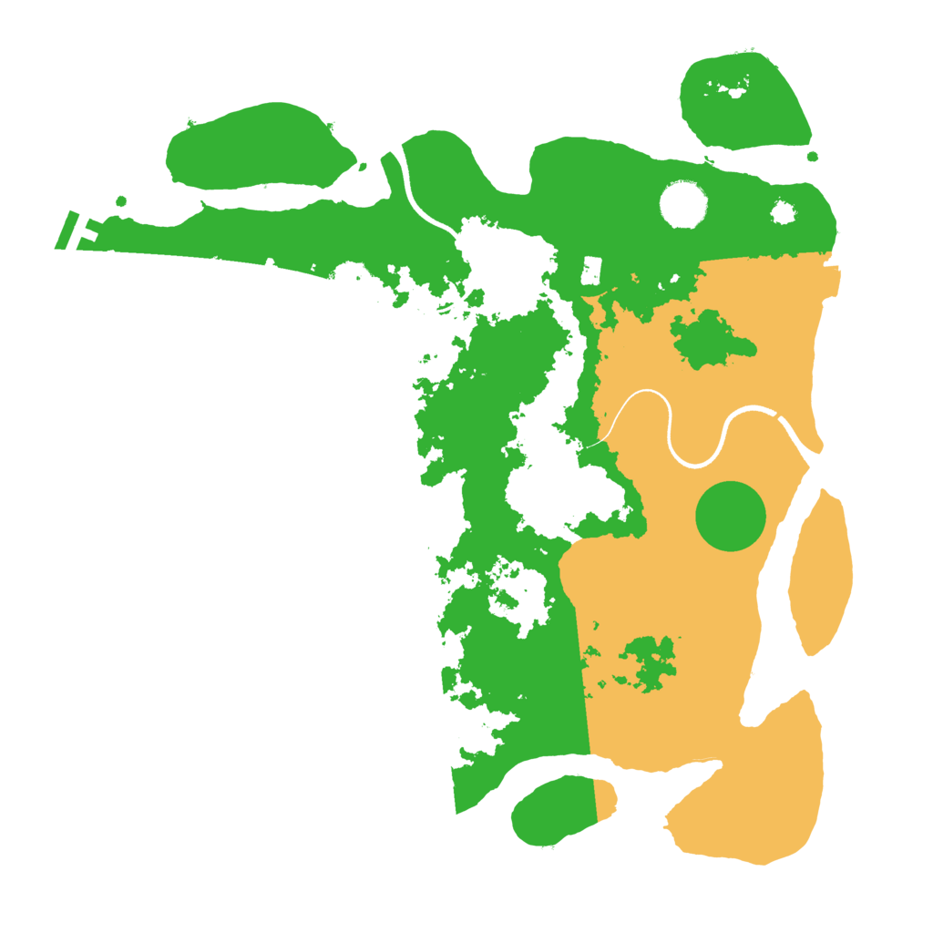 Biome Rust Map: Procedural Map, Size: 3500, Seed: 8462