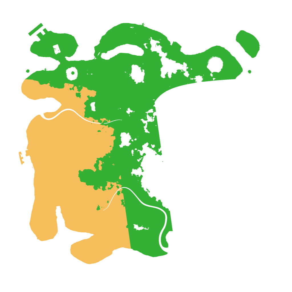 Biome Rust Map: Procedural Map, Size: 3500, Seed: 1274958571