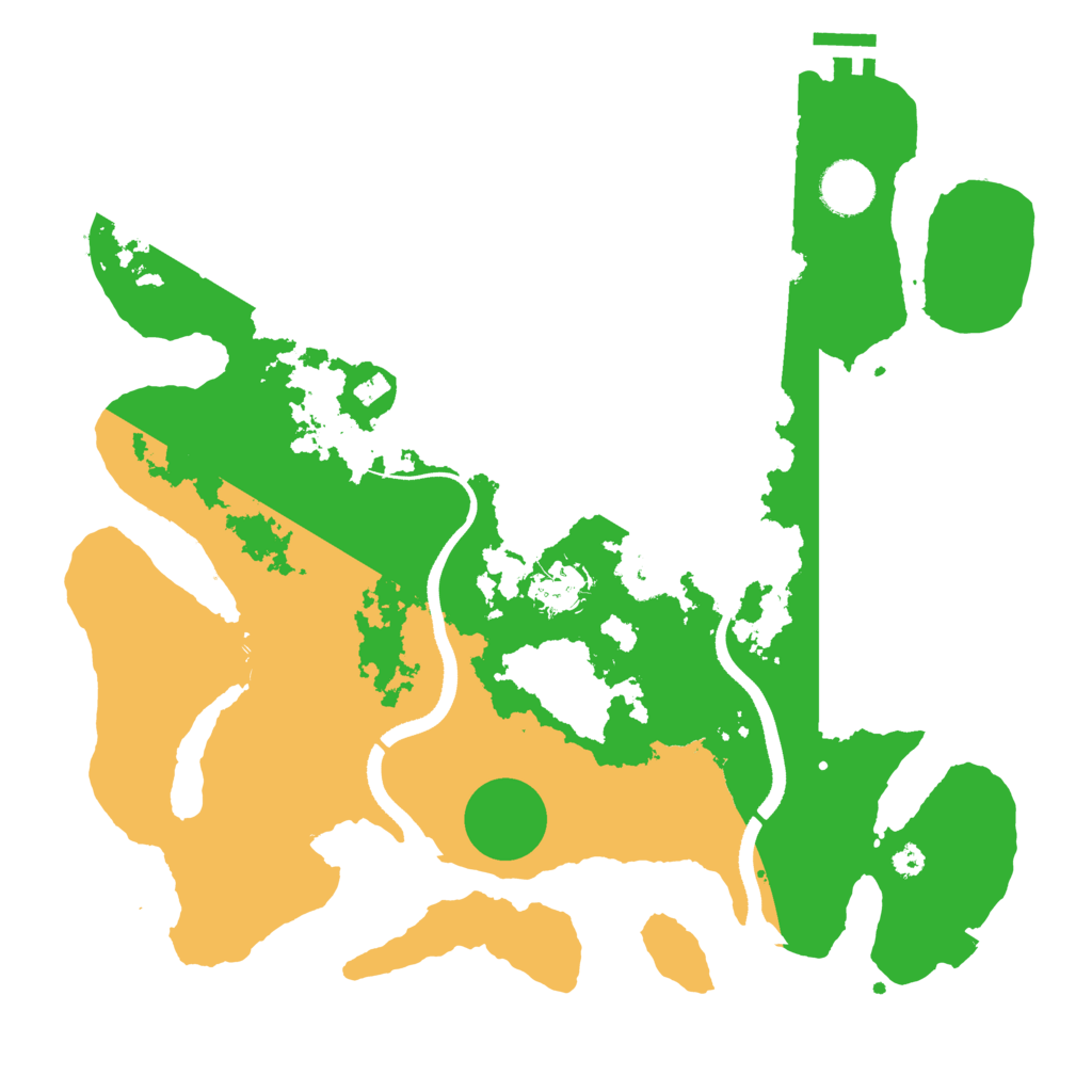 Biome Rust Map: Procedural Map, Size: 3500, Seed: 321748