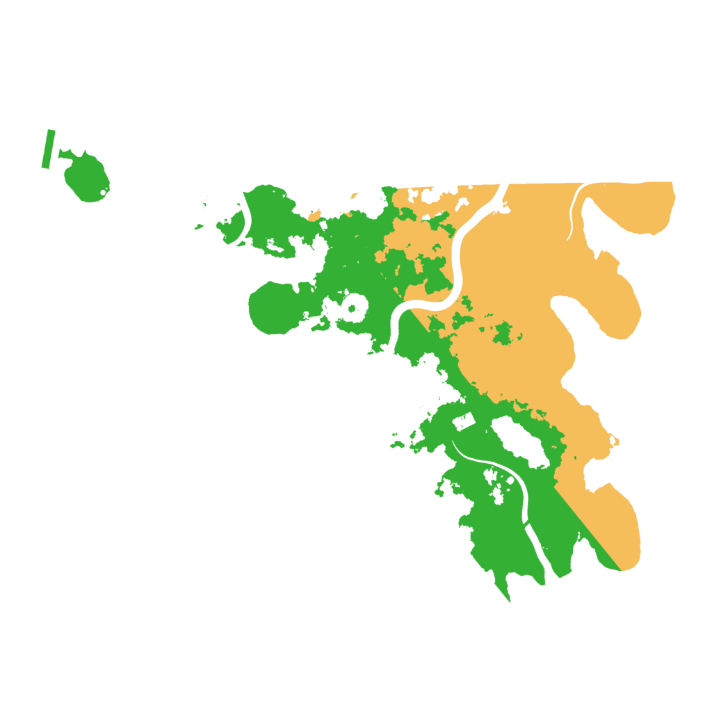 Biome Rust Map: Procedural Map, Size: 3700, Seed: 2052473398