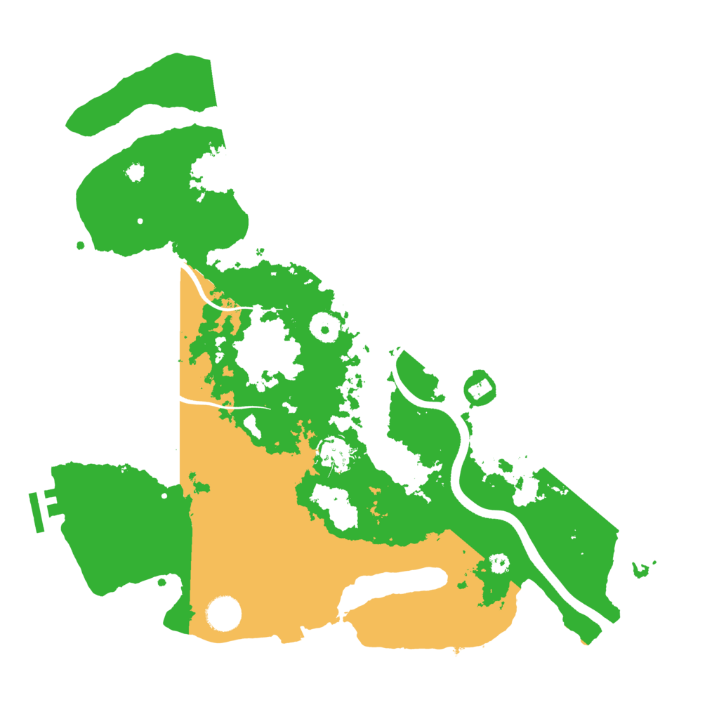 Biome Rust Map: Procedural Map, Size: 3600, Seed: 938464949