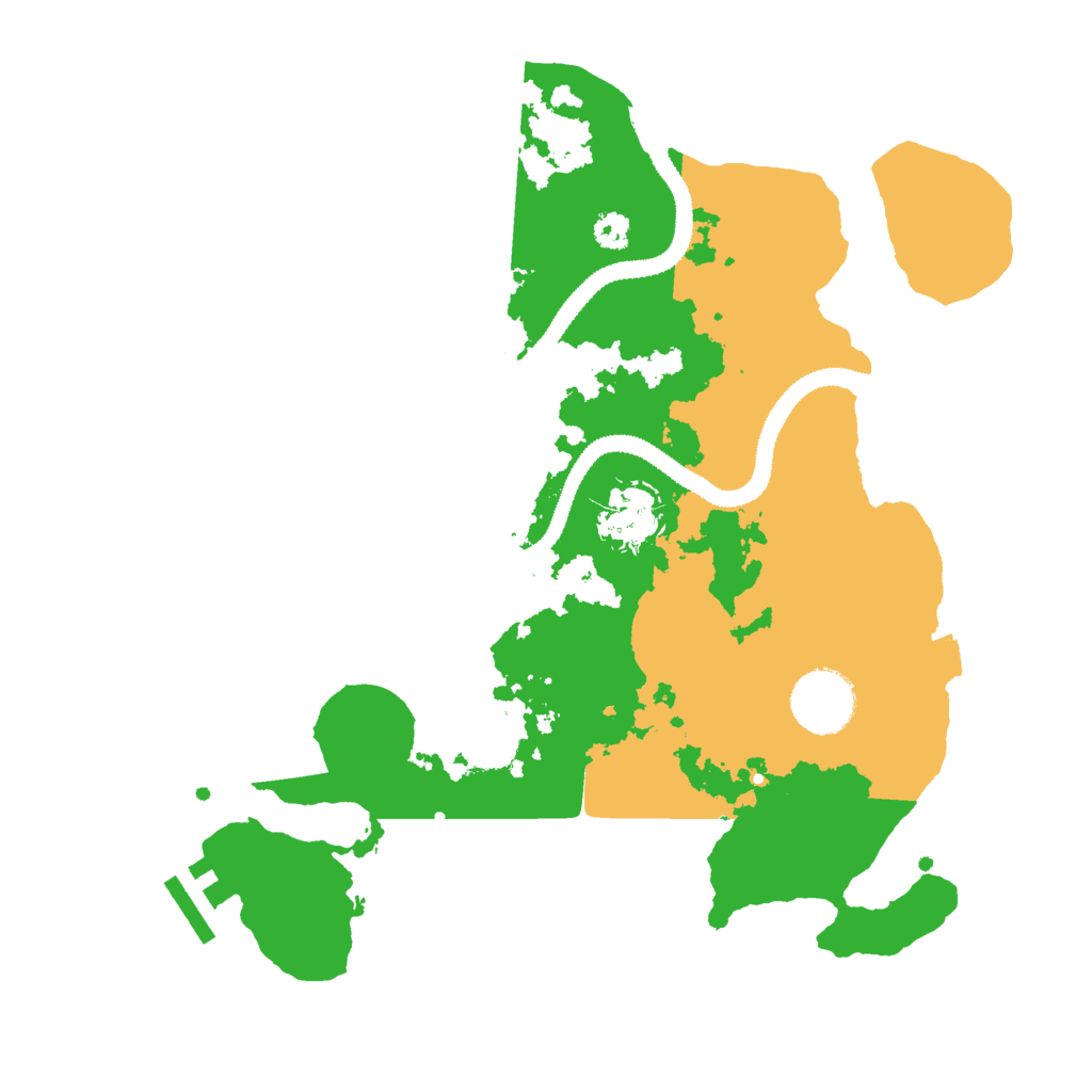 Biome Rust Map: Procedural Map, Size: 3000, Seed: 158853